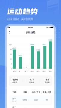 清晨計(jì)步截圖
