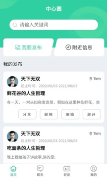 中心圆