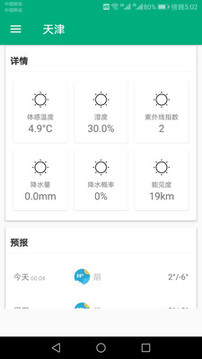 一周天气预报