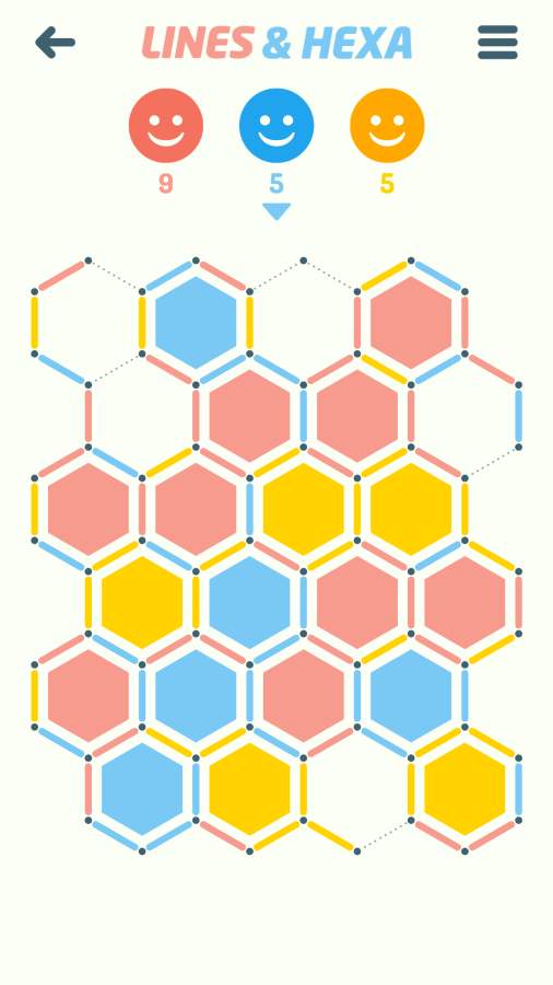 线与六边形游戏截图