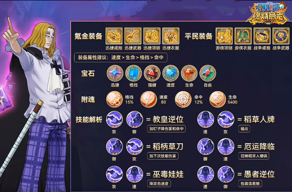 《航海王：燃烧意志》霍金斯附魂选择推荐