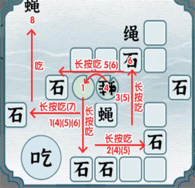 《一字一句》吃掉所有蒼蠅通關攻略