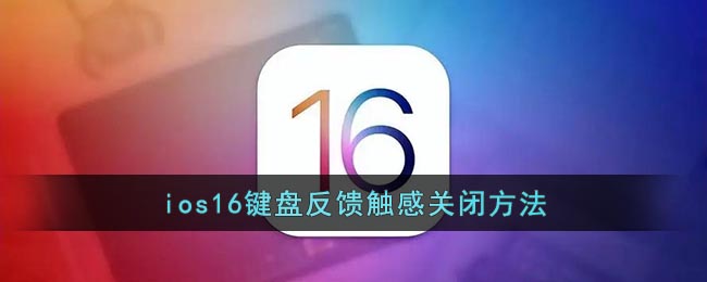 ios16鍵盤(pán)反饋觸感關(guān)閉方法