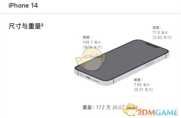 iphone14重量介绍