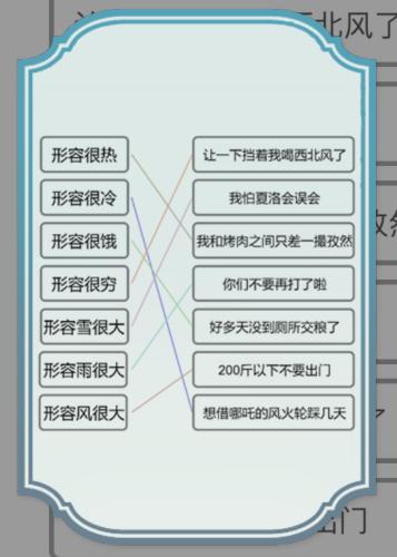 《文字的力量》連接正確的形容語句攻略圖文詳解