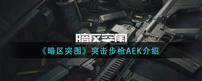 《暗區(qū)突圍》突擊步槍AEK介紹