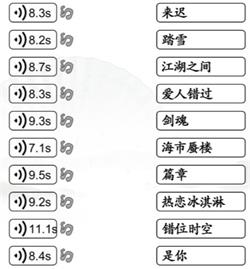 《漢字找茬王》聽音樂找歌曲通關(guān)攻略