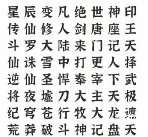 《文字進(jìn)化》找出所有網(wǎng)文作品通關(guān)攻略