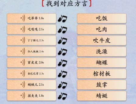 《漢字神操作》方言考試攻略答案大全