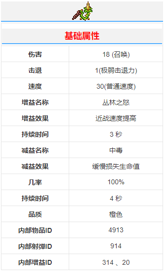 《泰拉瑞亞》荊鞭武器介紹