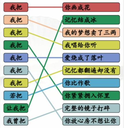 《漢字找茬王》連線我把開頭的歌攻略