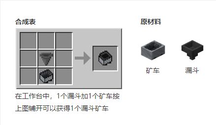 《我的世界》漏斗礦車介紹