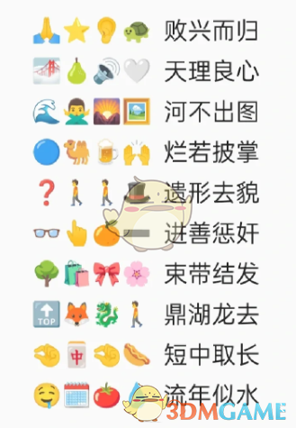 《卡普喔》emoji猜成語(yǔ)全部答案2023