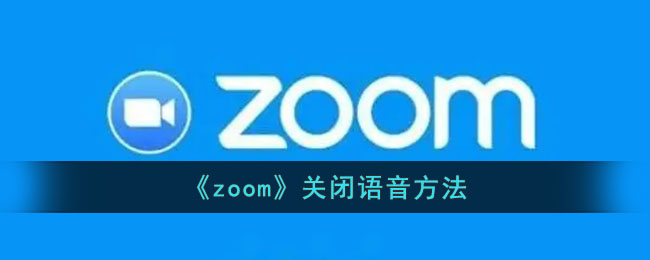 《zoom》關閉語音方法