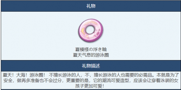 《蔚藍(lán)檔案》游泳圈物品圖鑒介紹一覽