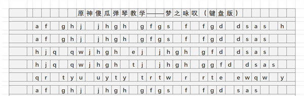 《原神》夢之詠嘆琴譜簡譜分享