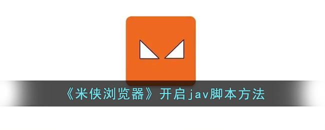 《米俠瀏覽器》開啟jav腳本方法