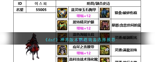 《dnf》神界版本鸚鵡裝備選擇推薦