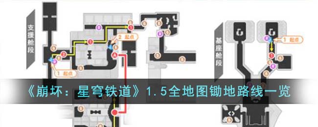 《崩壞：星穹鐵道》1.5全地圖鋤地路線一覽