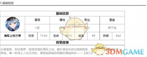 《第七史詩》海軍上校蘭蒂介紹一覽