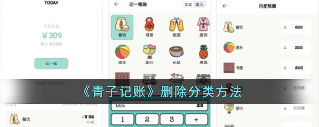 《青子記賬》刪除分類方法