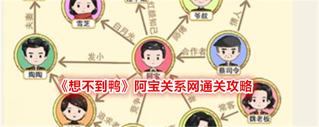 《想不到鴨》阿寶關系網(wǎng)通關攻略