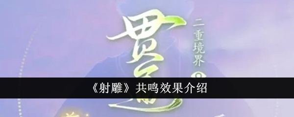 《射雕》共鳴效果介紹